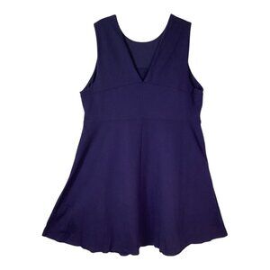 Lands End Sleeveless Dark Blue V-Neck‎ Dress Women's Size 26 W